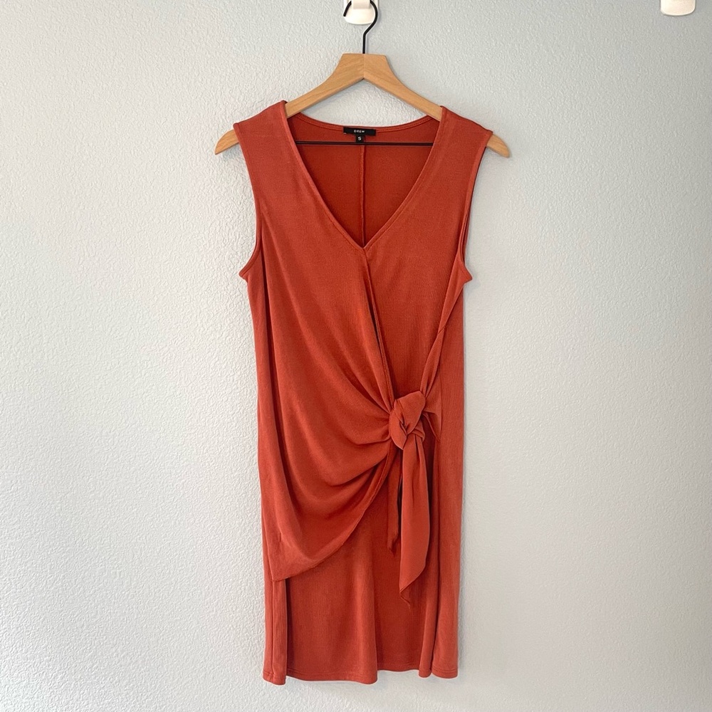 DREW Twist Front Knot Dress
